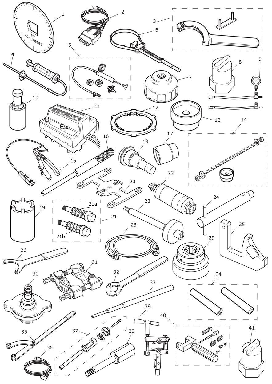 Service Tools exploded diagram