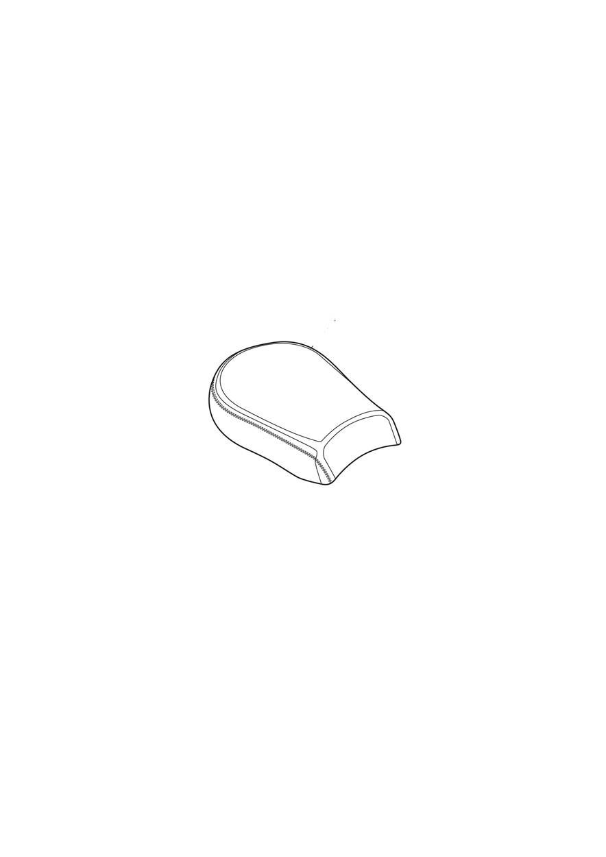 Pillion Seat, Comfort exploded diagram