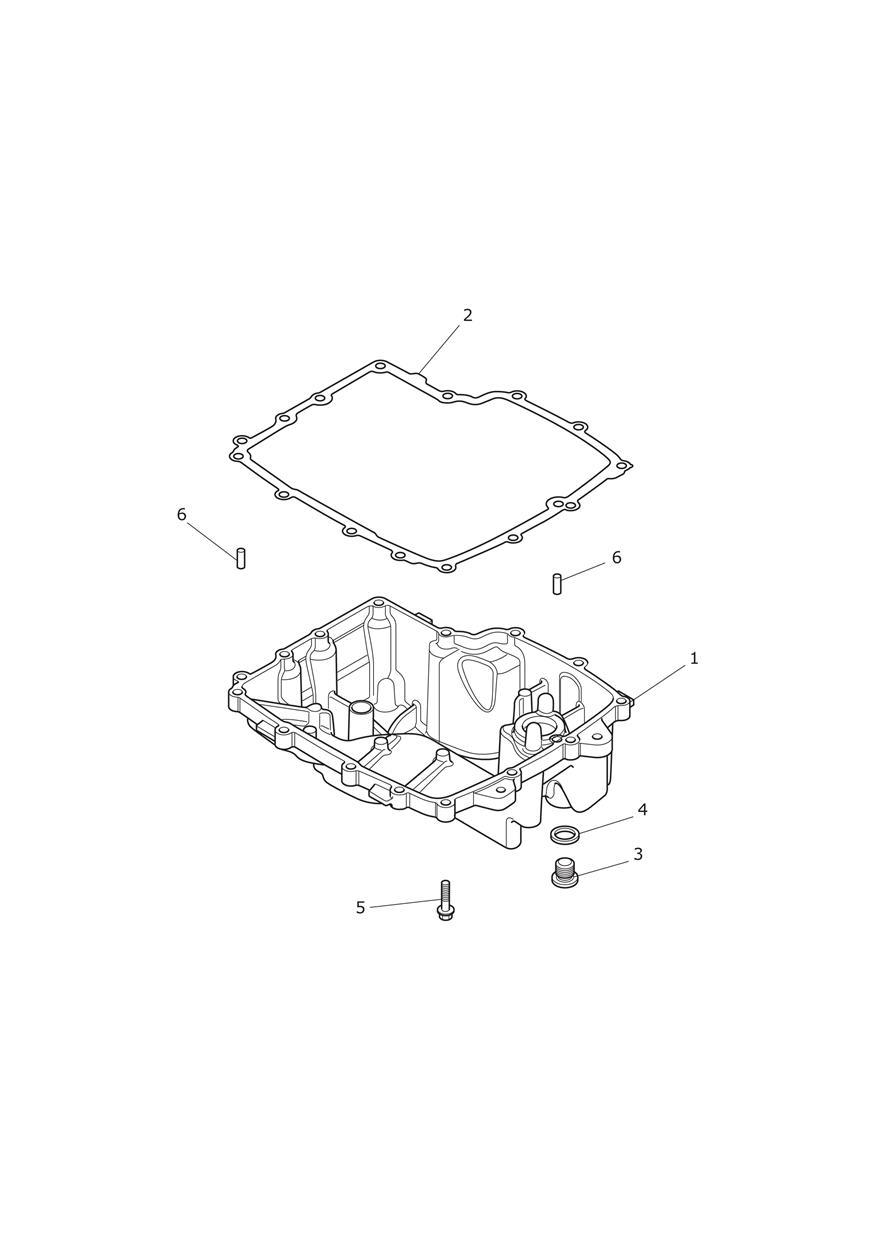 Sump & Fittings exploded diagram