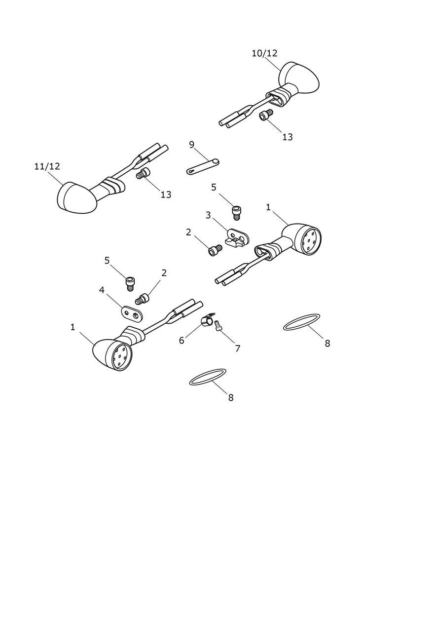 Indicators exploded diagram