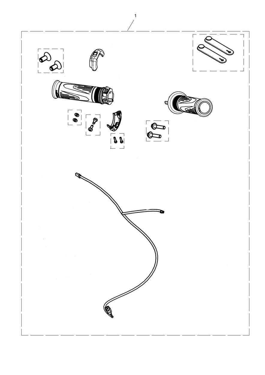 Heated Grip Kit exploded diagram