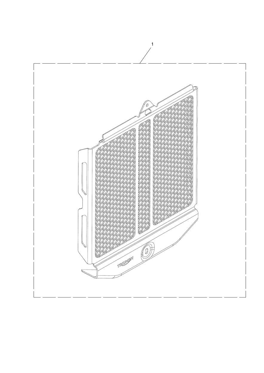 Aluminium Radiator Guard exploded diagram