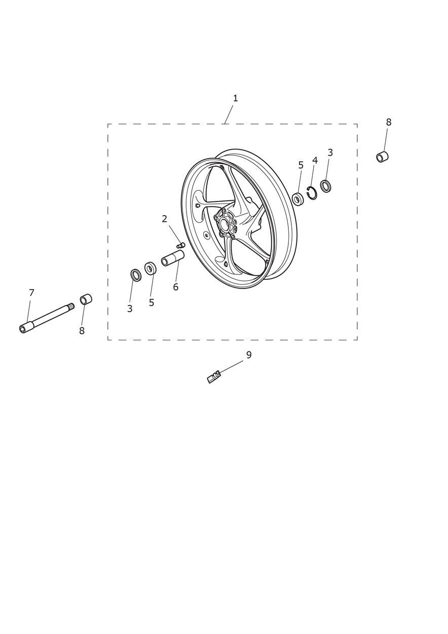 Front Wheel exploded diagram