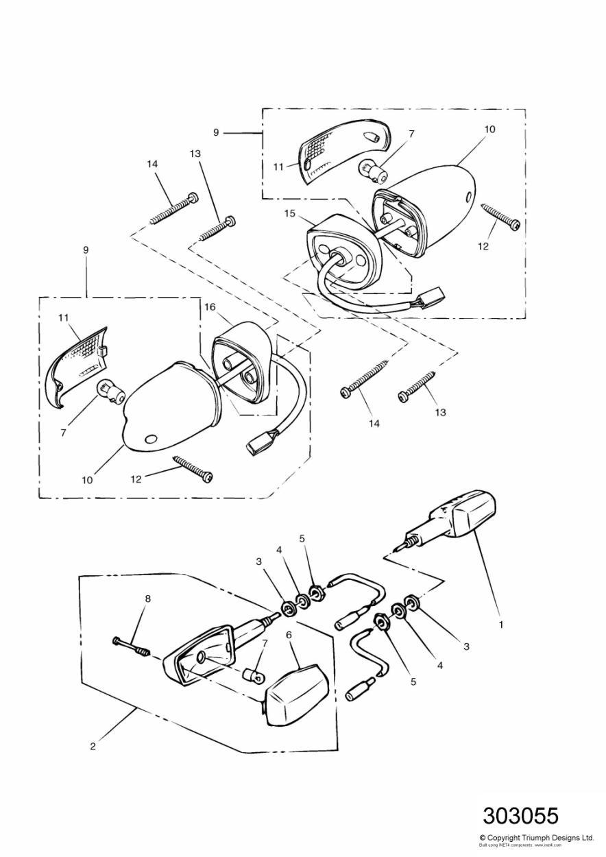 Indicators - Sprint Executive exploded diagram