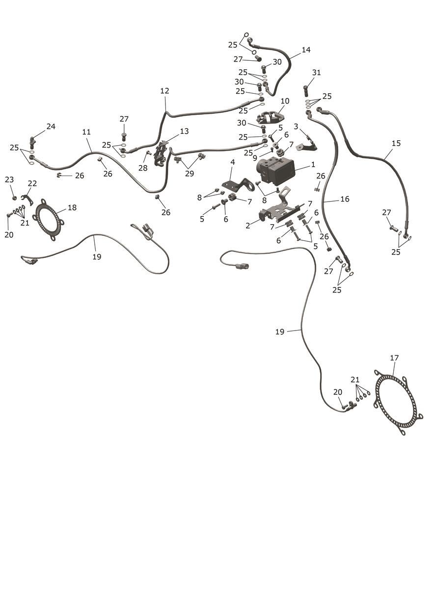ABS System exploded diagram