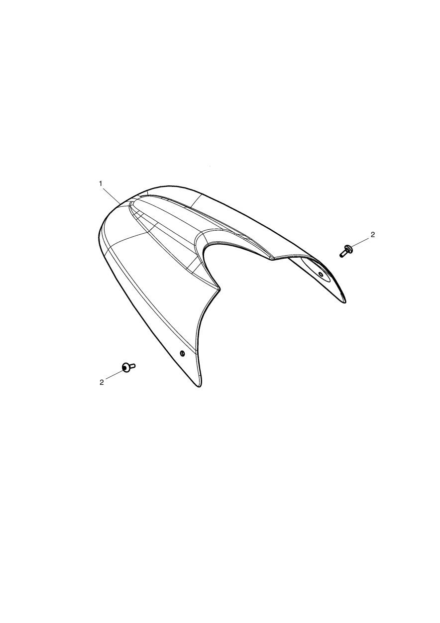 Seat Cowl - Special Edition exploded diagram