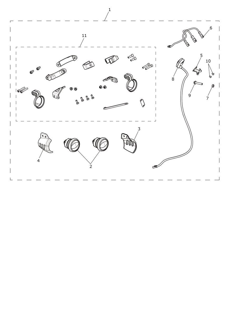 LED Fog Lamps exploded diagram