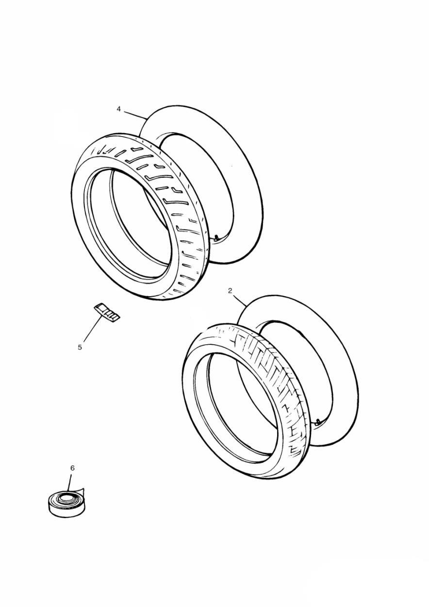 Tyres/Inner Tube exploded diagram