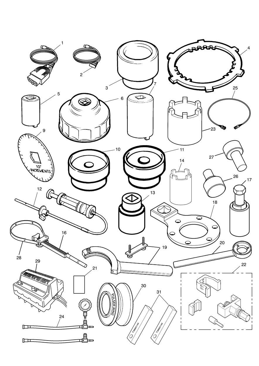 Service Tools exploded diagram