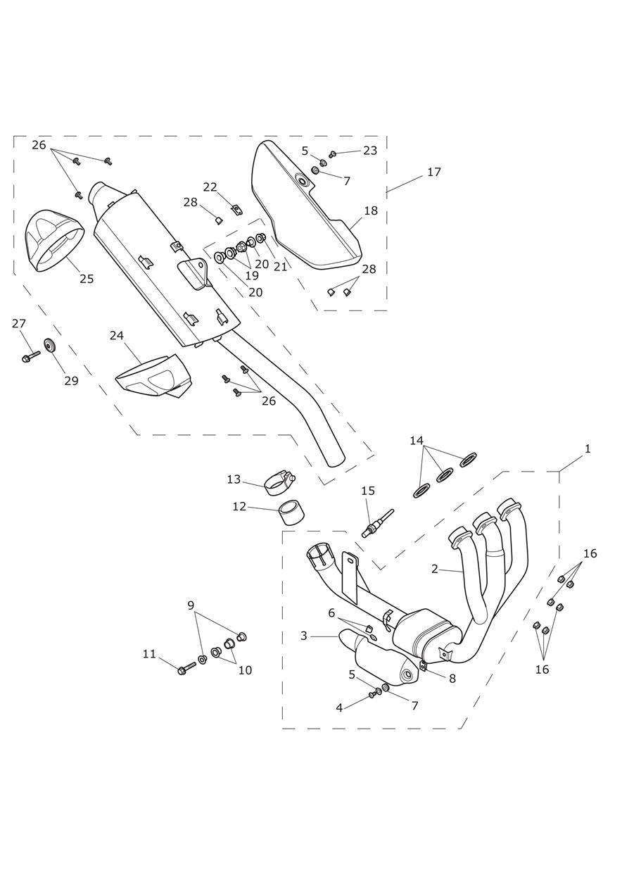 Exhaust System exploded diagram