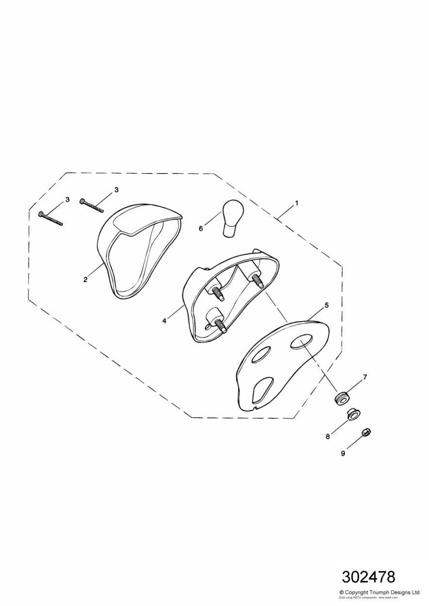 Rear Lamps exploded diagram