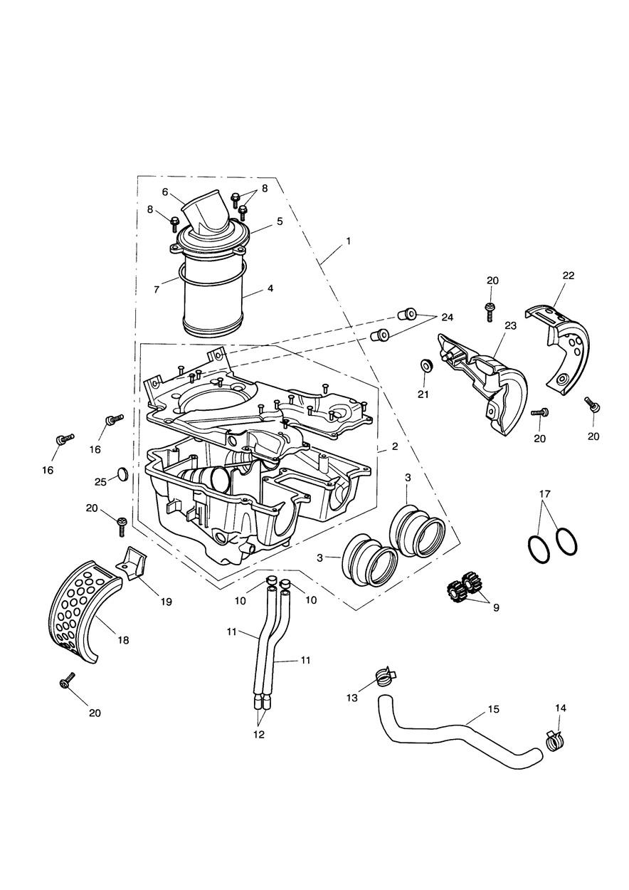 Airbox exploded diagram