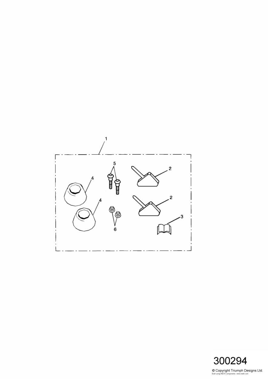 Top Box Spacer Kit exploded diagram