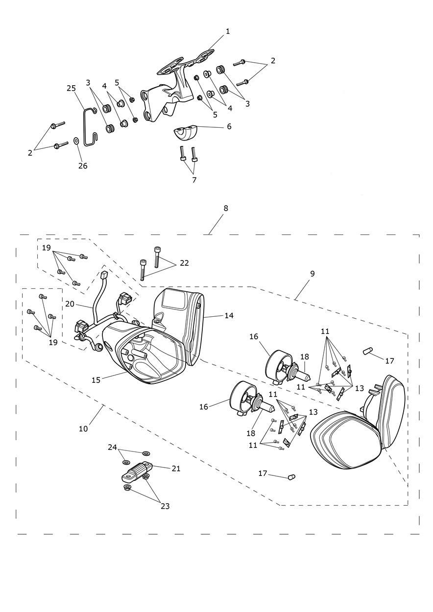 Headlight Assembly exploded diagram