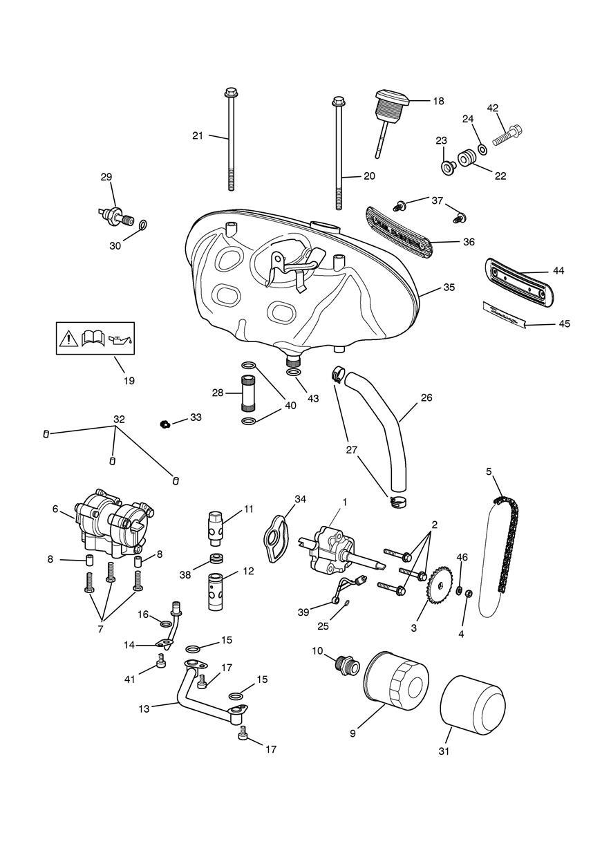 Lubrication System exploded diagram