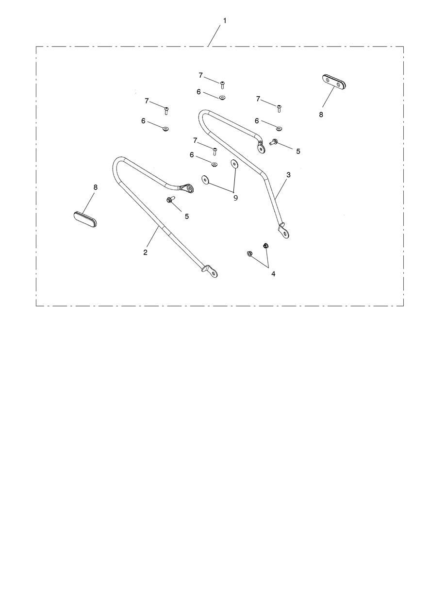Pannier Rails Kit exploded diagram