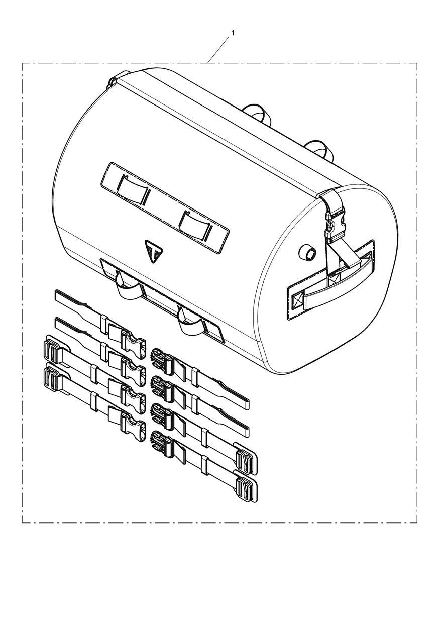 Roll Bag, 30L exploded diagram