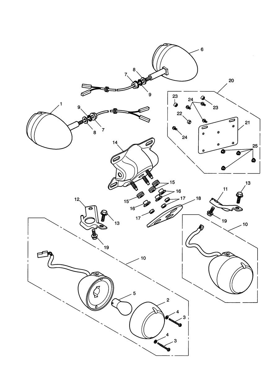 Indicators exploded diagram