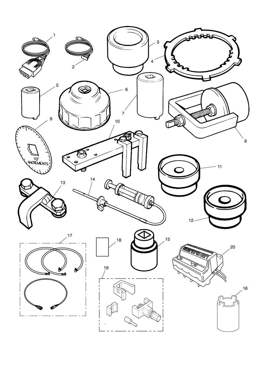 Service Tools exploded diagram