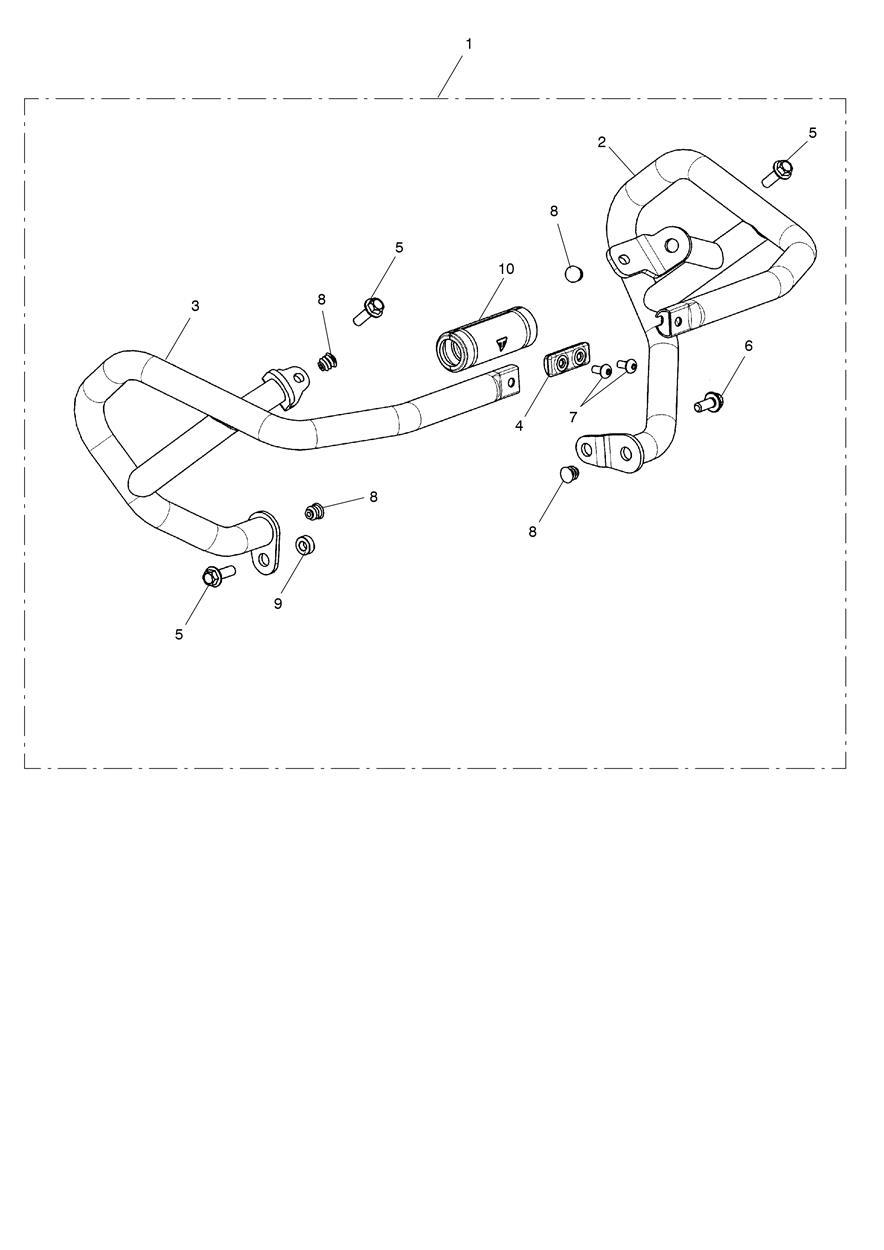 Lower Engine Bar Kit, SS exploded diagram