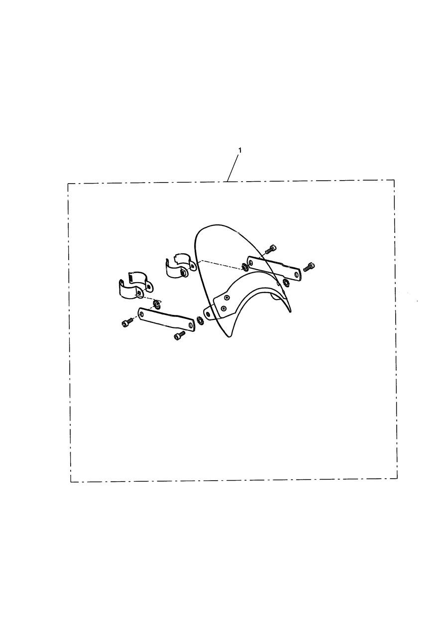 Flyscreen Kit, Chrome exploded diagram