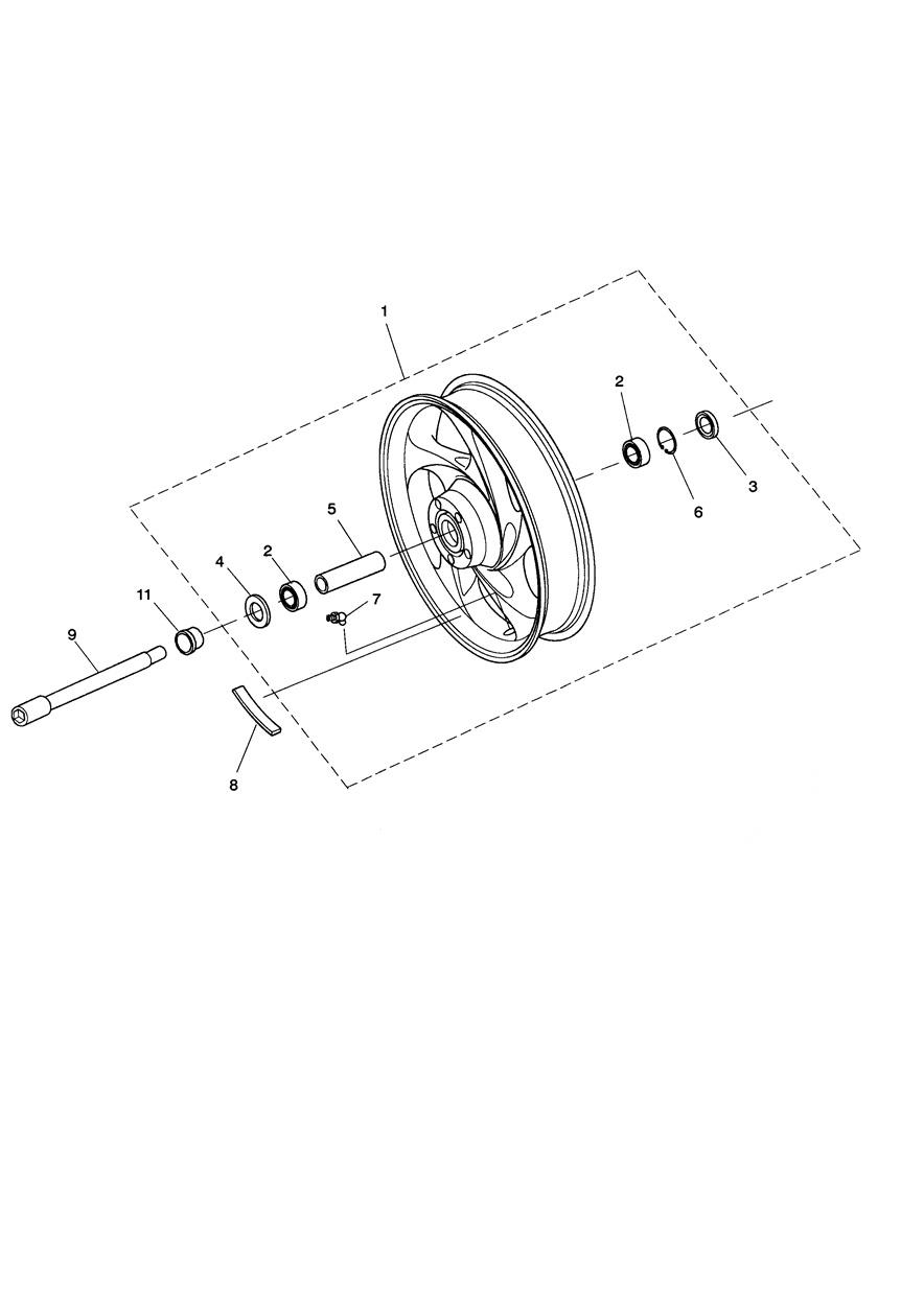 Front Wheel - Rocket X exploded diagram