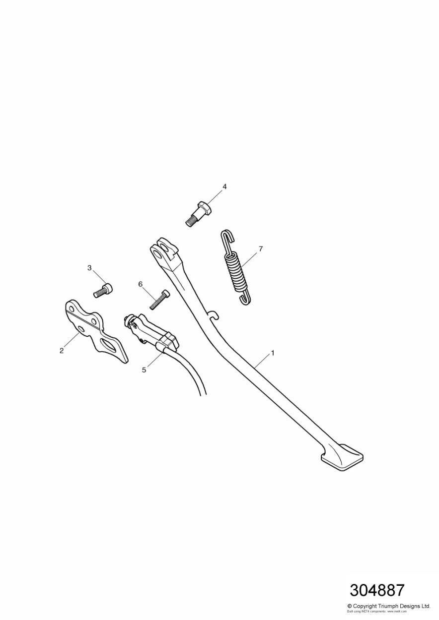 Side Stand exploded diagram