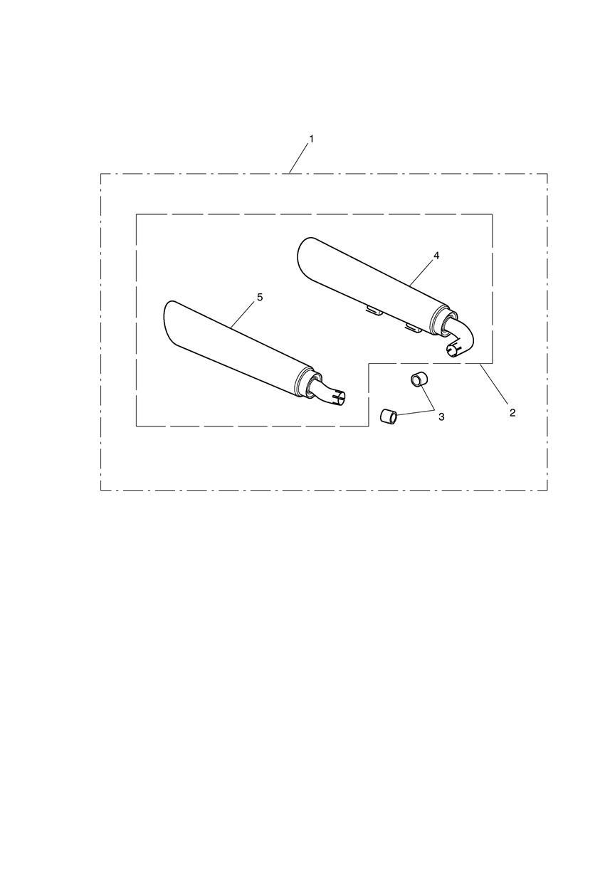 Silencer Kit, Twin, Aftermarket - Roadster Only exploded diagram