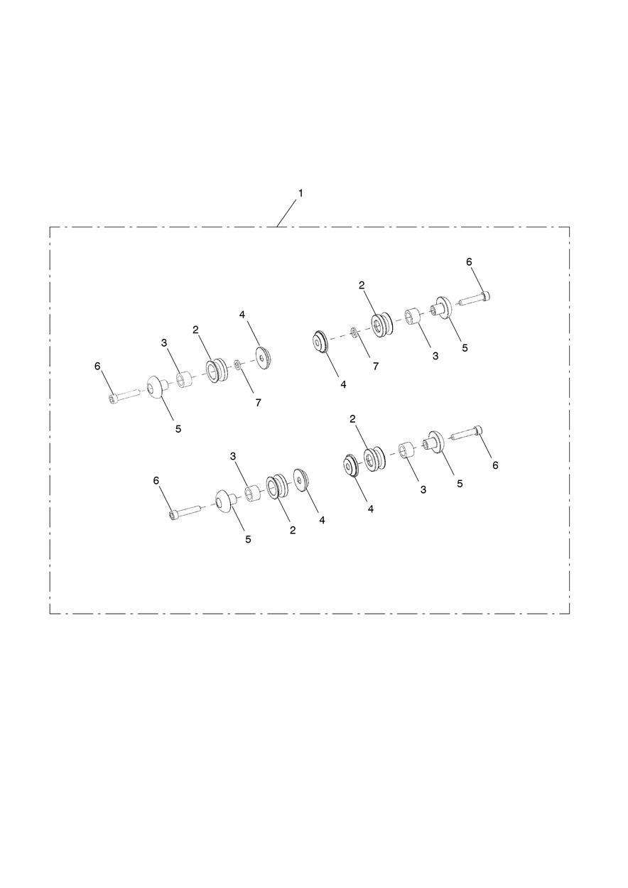 Screen Mounting Kit exploded diagram