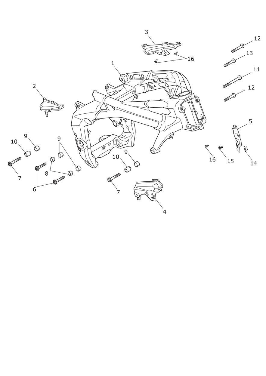 Main Frame exploded diagram