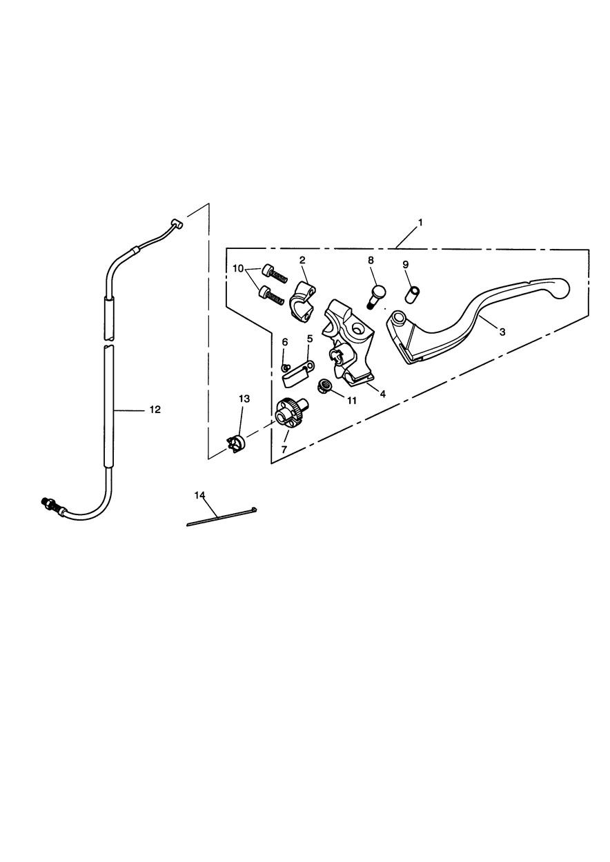 Clutch Controls exploded diagram