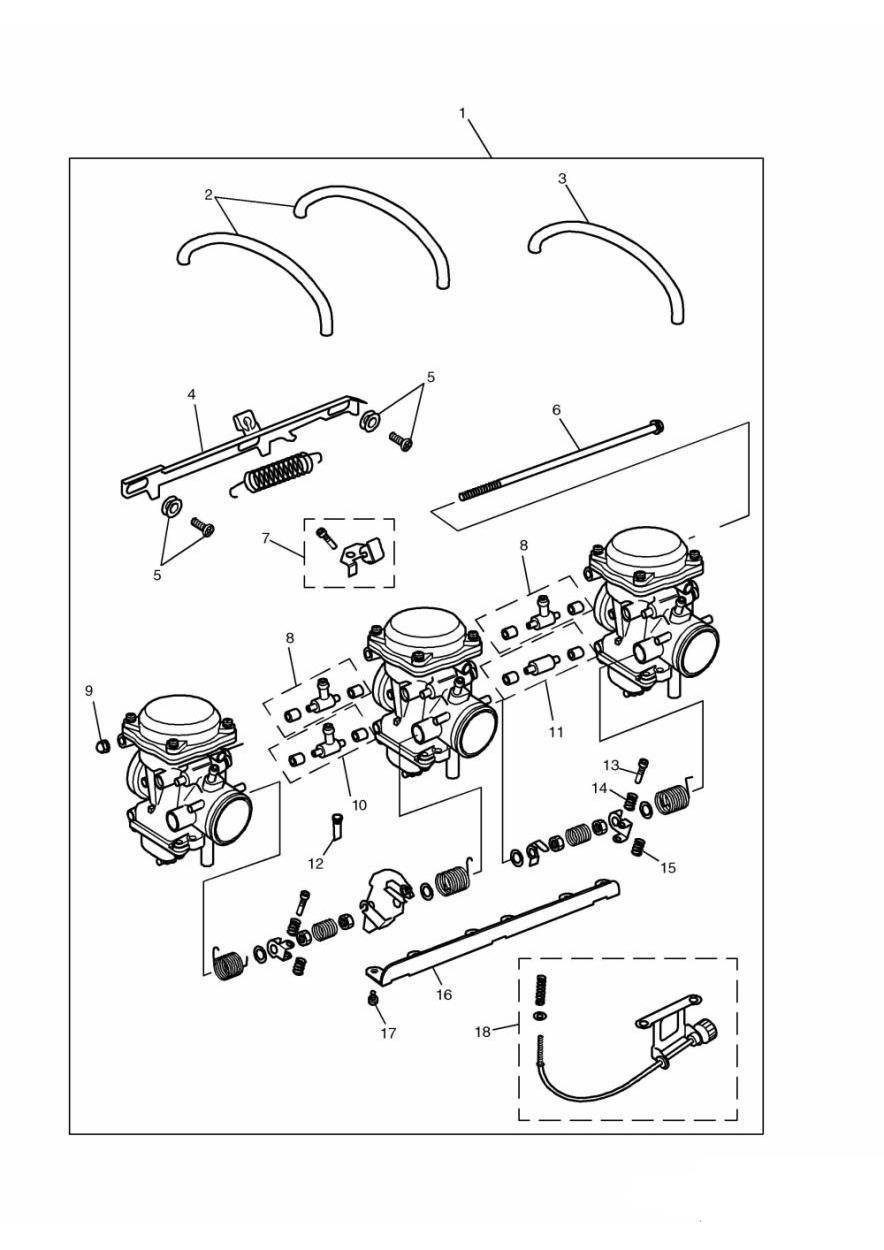 Carburettors exploded diagram