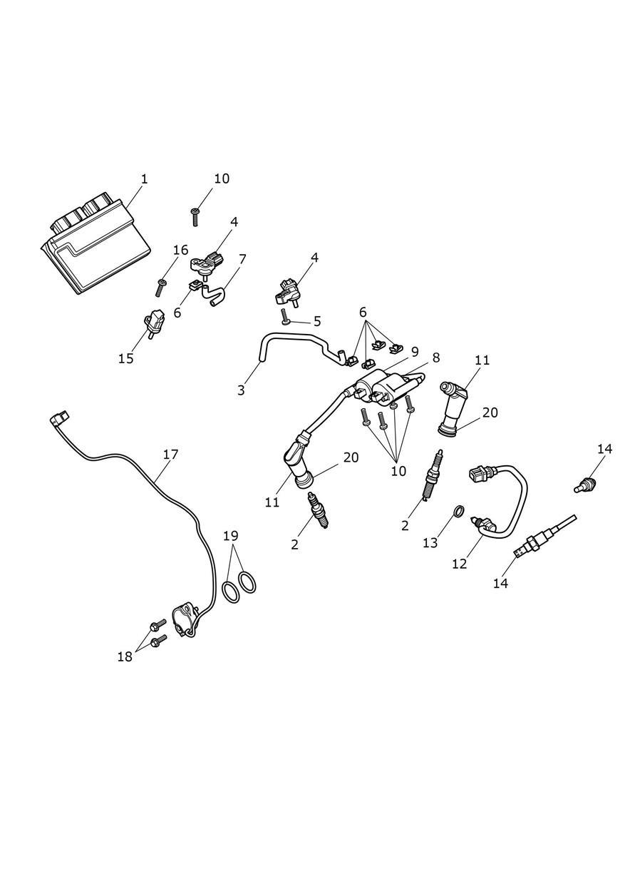 Engine Management System exploded diagram