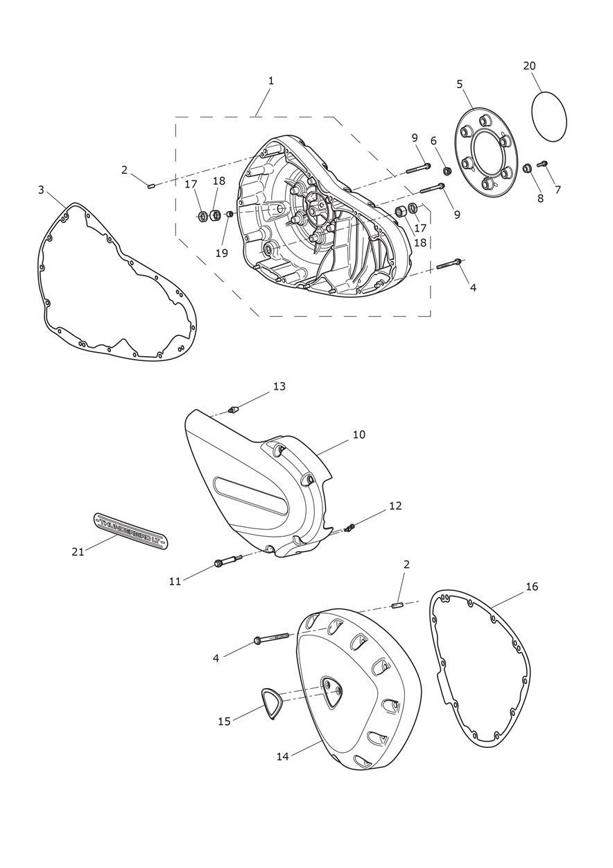 Engine Covers exploded diagram