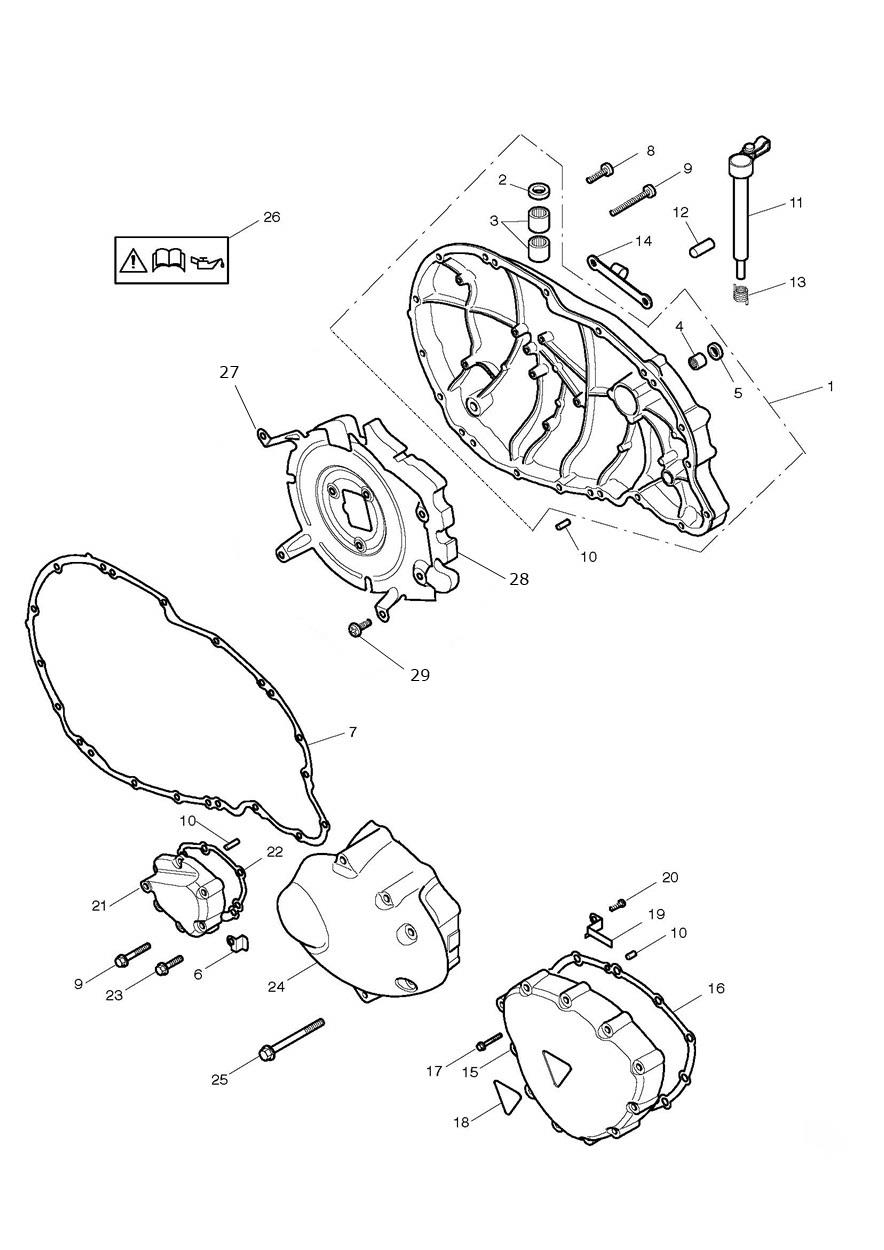 Engine Covers exploded diagram