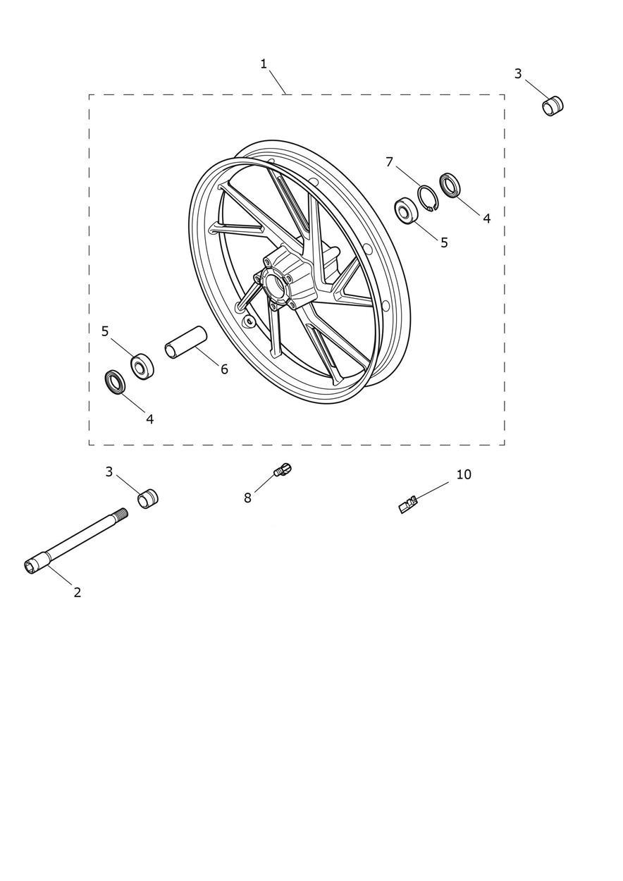 Front Wheel exploded diagram