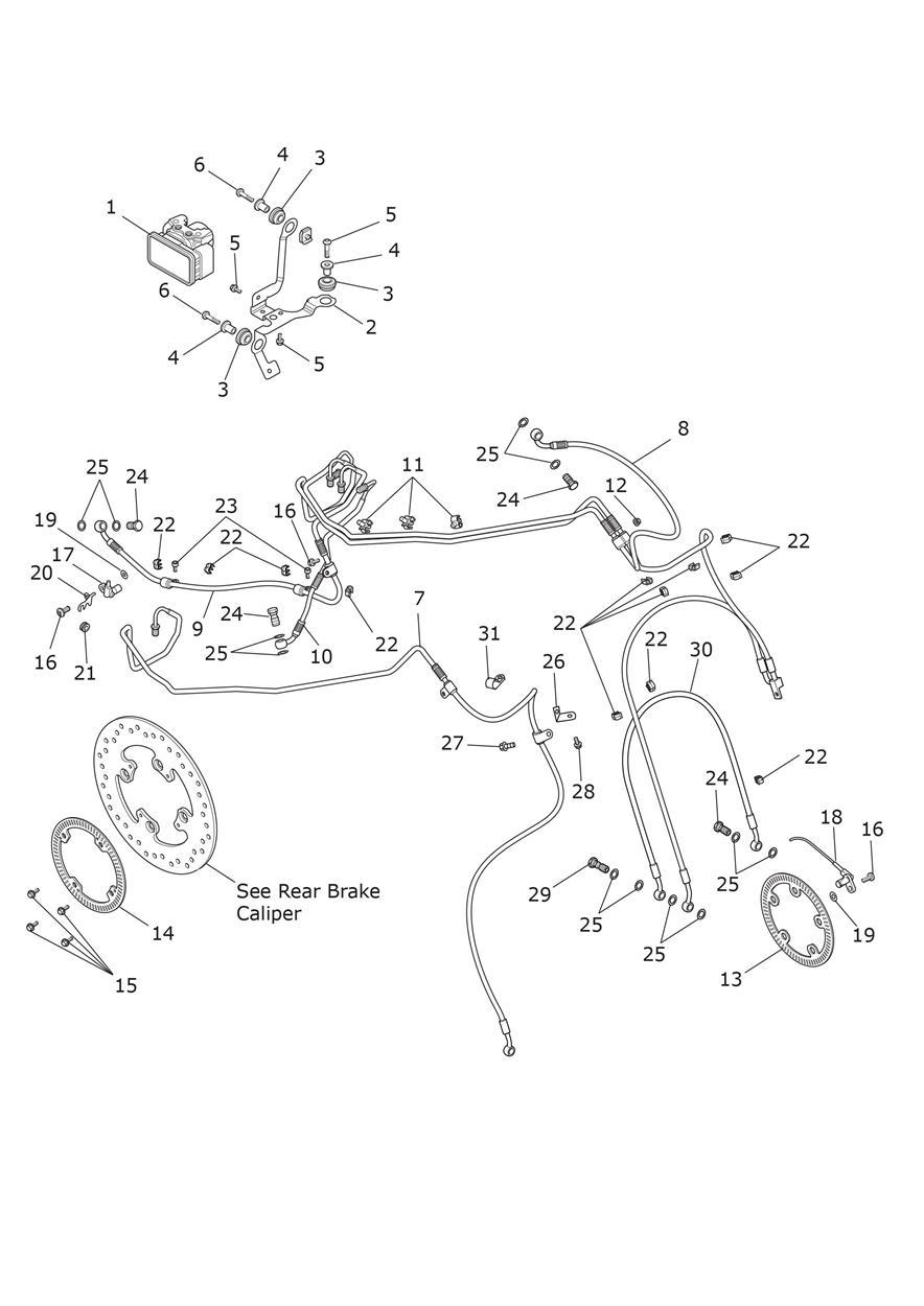 ABS System exploded diagram