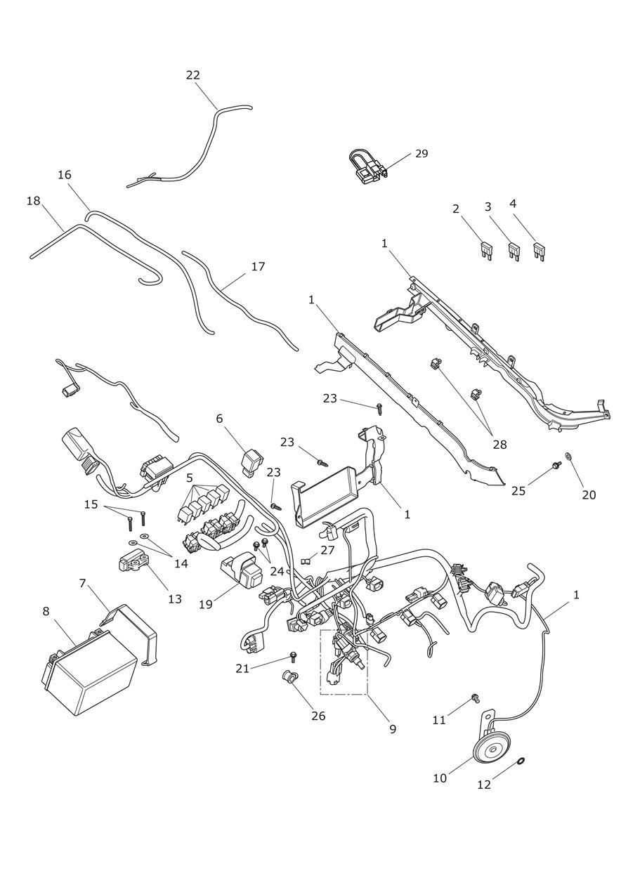 Electrical Equipment exploded diagram
