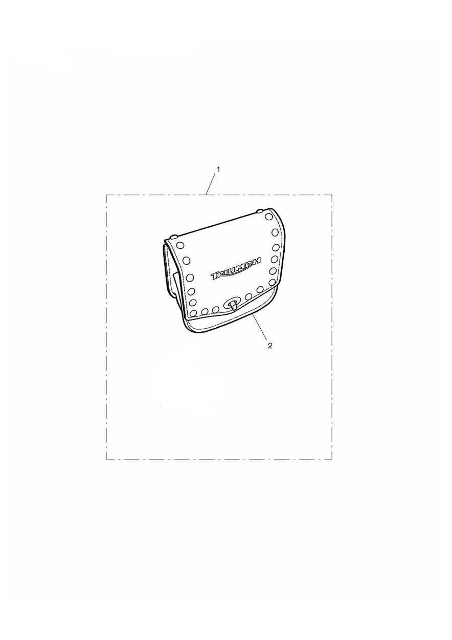 Leather S/Bar Bag Kit, Plain exploded diagram