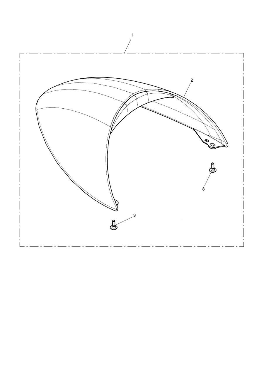 Seat Cowl, Dual exploded diagram