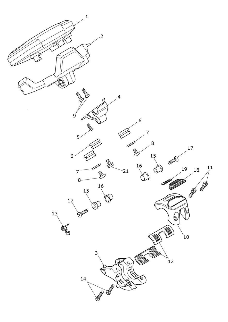 Instruments exploded diagram