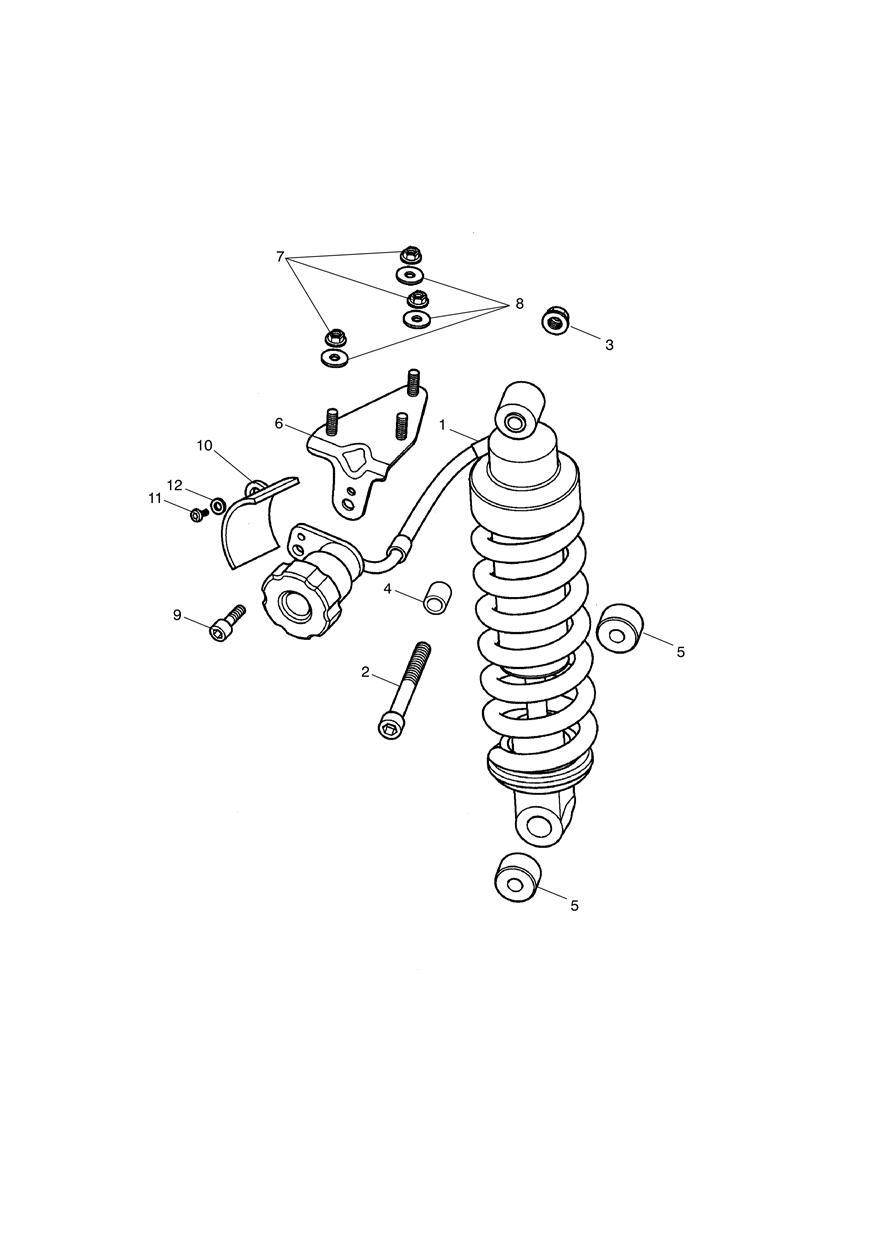 Rear Suspension Unit exploded diagram