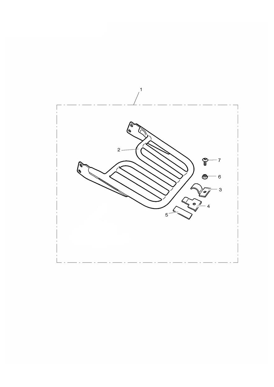Luggage Rack Kit exploded diagram