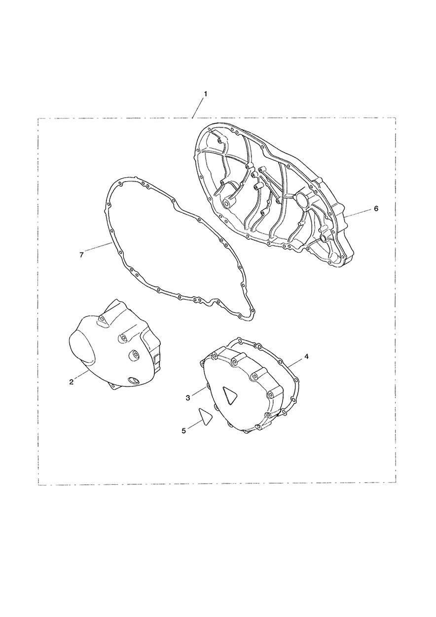 Chrome Kit, Engine Covers exploded diagram