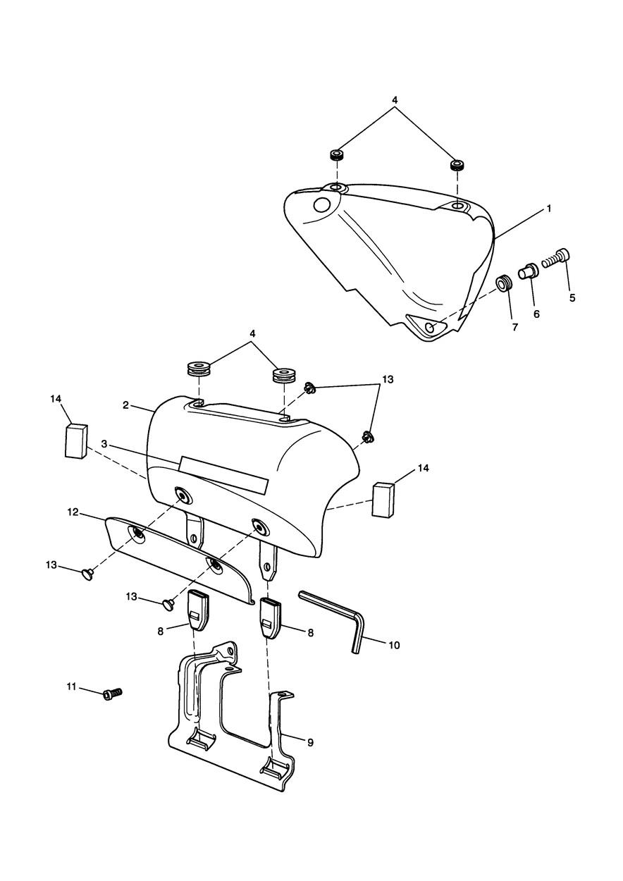 Bodywork - Side Panels exploded diagram