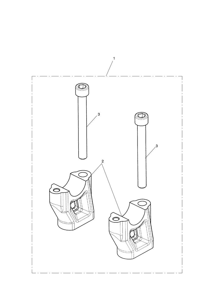 Handlebar Riser Kit exploded diagram