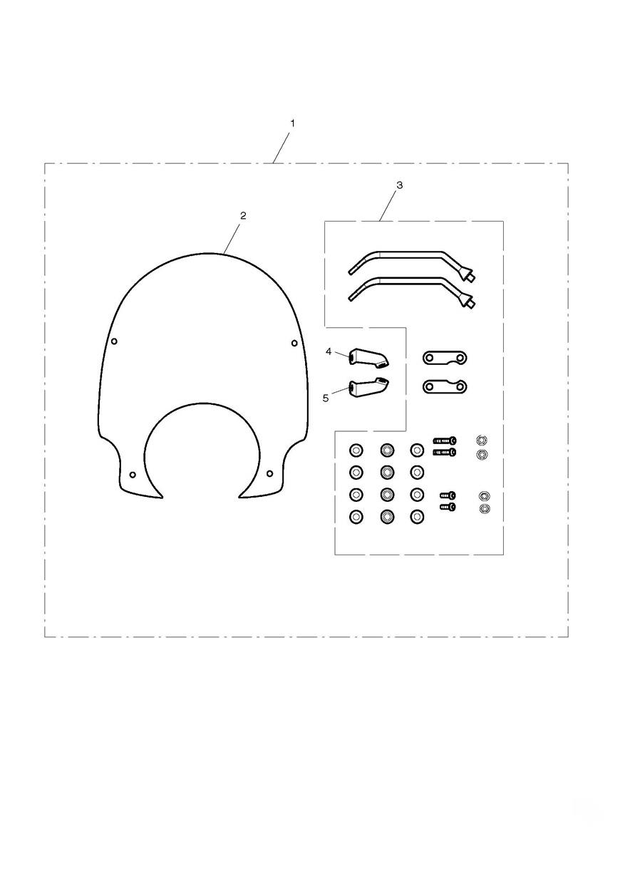 Summer Screen Kit exploded diagram