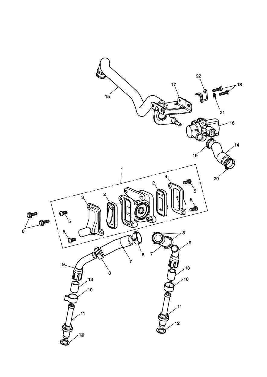 Emissions Control exploded diagram