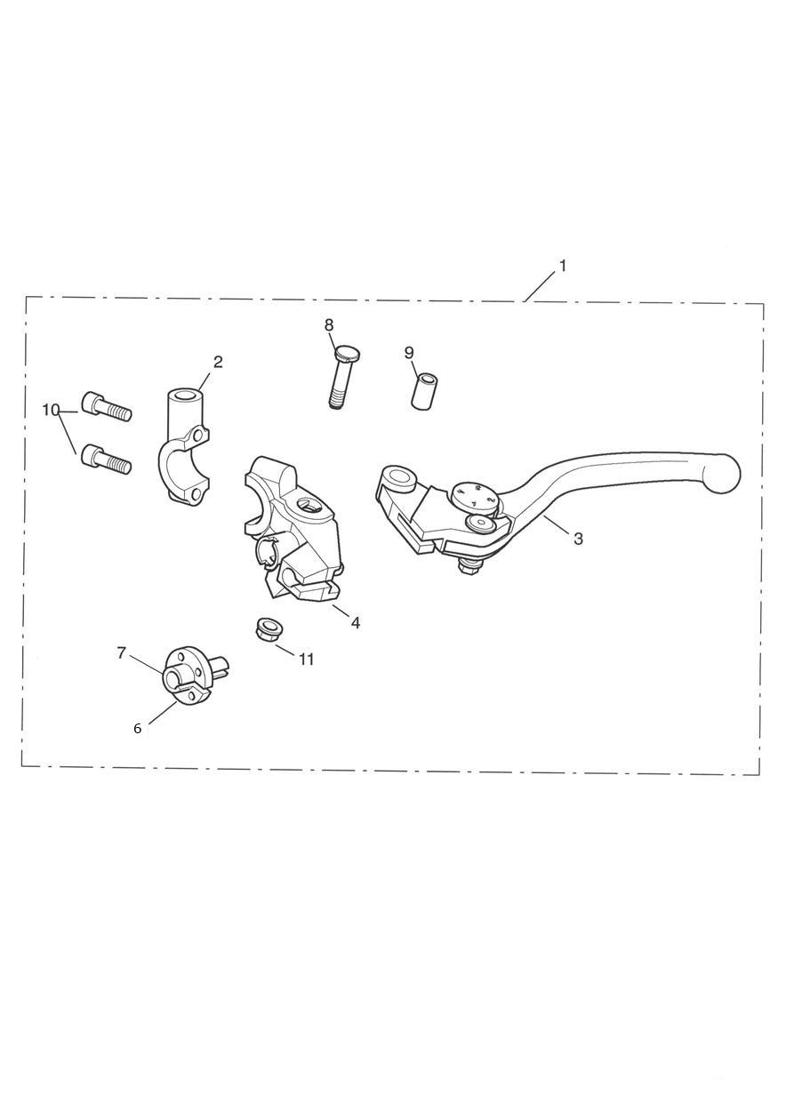 Clutch Controls & Switches exploded diagram