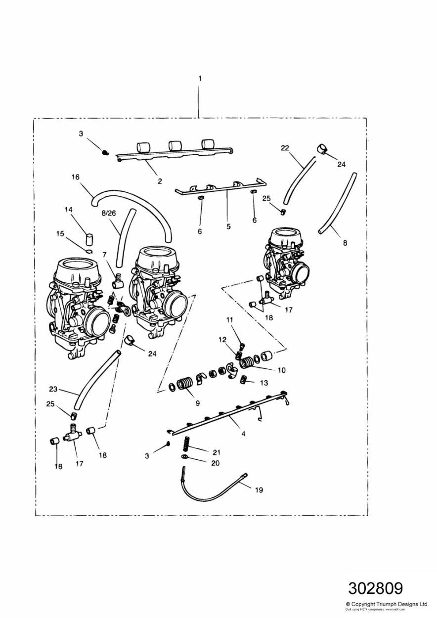 Carburettors exploded diagram